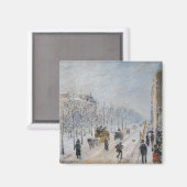 Camille Pissarro - Äußere Boulevards, Schneeeffekt Magnet (Vorderseite/Rückseite)