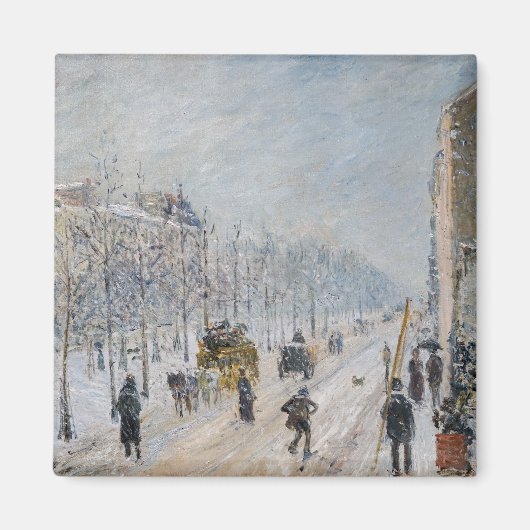 Camille Pissarro - Äußere Boulevards, Schneeeffekt Magnet (Vorne)