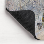 Camille Pissarro - Äußere Boulevards, Schneeeffekt Mousepad (Ecke)