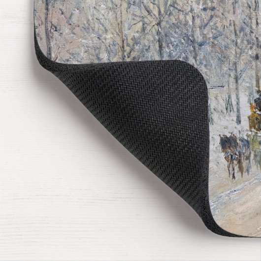 Camille Pissarro - Äußere Boulevards, Schneeeffekt Mousepad (Ecke)