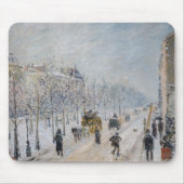 Camille Pissarro - Äußere Boulevards, Schneeeffekt Mousepad (Vorne)