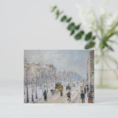 Camille Pissarro - Äußere Boulevards, Schneeeffekt Postkarte (Stehend Vorderseite)