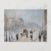 Camille Pissarro - Äußere Boulevards, Schneeeffekt Postkarte (Vorderseite)