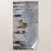 Camille Pissarro - Äußere Boulevards, Schneeeffekt Strandtuch (Vorderseite)