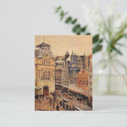 Camille Pissarro - Aussicht auf Paris, Rue d'Amste Postkarte (Stehend Vorderseite)