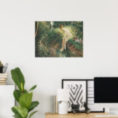 Camille Pissarro Bather in der Holzmalerei Art Poster (Heimbüro)