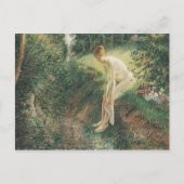 Camille Pissarro Bather in der Holzmalerei Art Postkarte (Vorderseite)