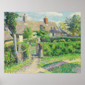 Camille Pissarro - Bauernhäuser, Eragny Poster (Vorne)