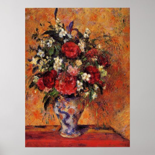 Camille Pissarro - Blumenstrauß Poster (Vorne)