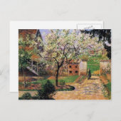 Camille Pissarro- Blütenpflanze, Eragny Postkarte (Vorne/Hinten)