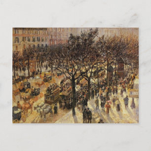 Camille Pissarro - Boulevard des Italiens Nachmitt Postkarte