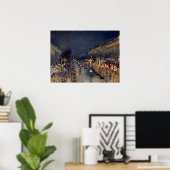 Camille Pissarro Boulevard Montmartre at Night Poster (Heimbüro)
