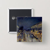 Camille Pissarro - Boulevard Montmartre bei Nacht Button (Vorne & Hinten)