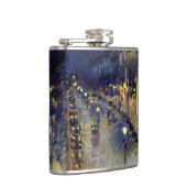 Camille Pissarro - Boulevard Montmartre bei Nacht Flachmann (Rechts)