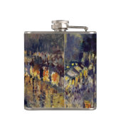 Camille Pissarro - Boulevard Montmartre bei Nacht Flachmann (Rückseite)