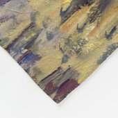 Camille Pissarro - Boulevard Montmartre bei Nacht Fleecedecke (Ecke)