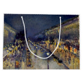 Camille Pissarro - Boulevard Montmartre bei Nacht Große Geschenktüte (Rückseite)