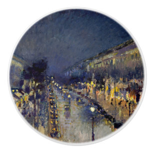 Camille Pissarro - Boulevard Montmartre bei Nacht Keramikknauf
