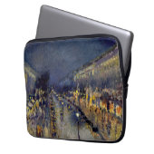 Camille Pissarro - Boulevard Montmartre bei Nacht Laptopschutzhülle (Vorderseite Links)