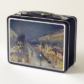 Camille Pissarro - Boulevard Montmartre bei Nacht Metall Brotdose (Rückseite)