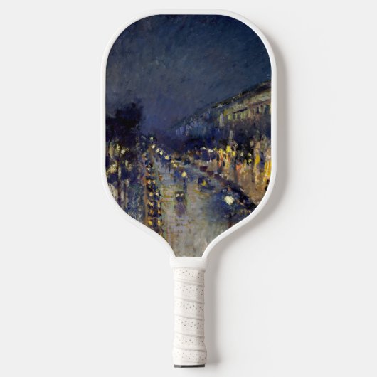 Camille Pissarro - Boulevard Montmartre bei Nacht Pickleball Schläger (Vorderseite)