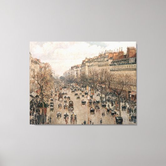 Camille Pissarro Boulevard Montmartre Leinwanddruck (Vorderseite)