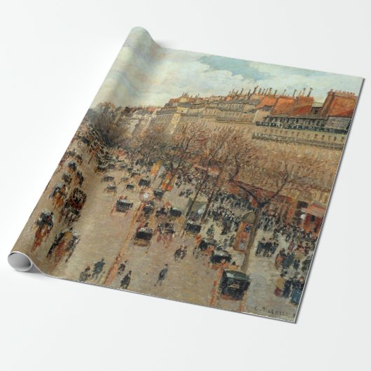 Camille Pissarro Boulevard Montmartre Malerei Geschenkpapier (Ungerollt)