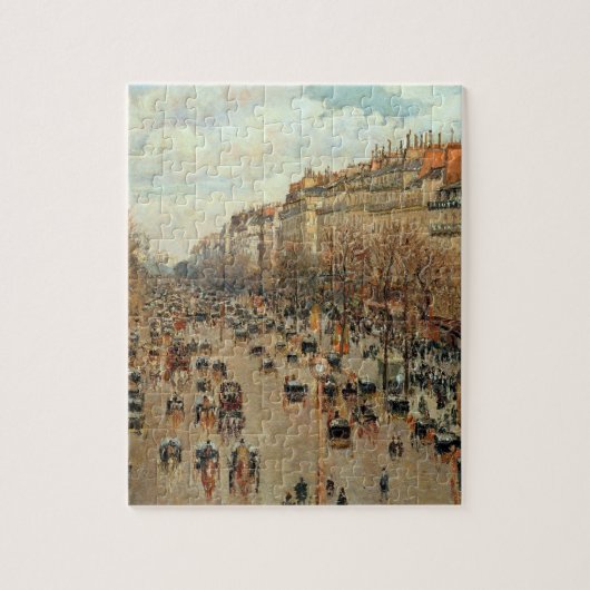 Camille Pissarro Boulevard Montmartre Malerei Puzzle (Vertikal)