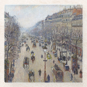 Camille Pissarro - Boulevard Montmartre, Morgen Glasuntersetzer