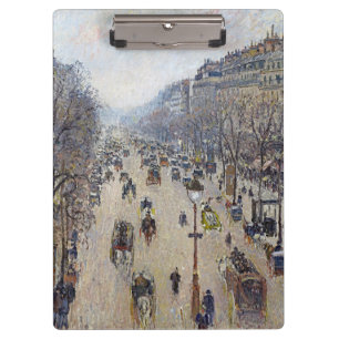 Camille Pissarro - Boulevard Montmartre, Morgen Klemmbrett