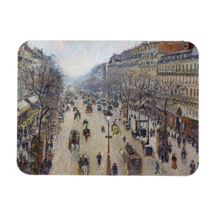 Camille Pissarro - Boulevard Montmartre, Morgen Magnet