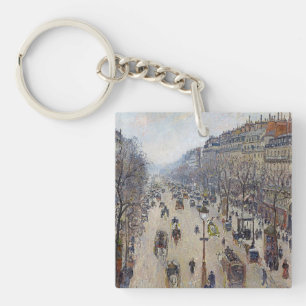 Camille Pissarro - Boulevard Montmartre, Morgen Schlüsselanhänger