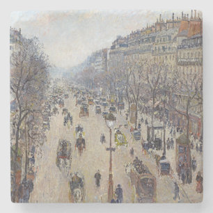Camille Pissarro - Boulevard Montmartre, Morgen Steinuntersetzer