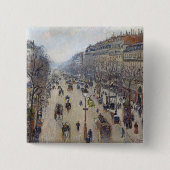 Camille Pissarro - Boulevard Montmartre, morgens Button (Vorderseite)