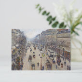 Camille Pissarro - Boulevard Montmartre, morgens Dankeskarte (Stehend Vorderseite)