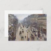 Camille Pissarro - Boulevard Montmartre, morgens Dankeskarte (Vorne/Hinten)