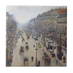 Camille Pissarro - Boulevard Montmartre, morgens Fliese