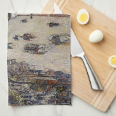 Camille Pissarro - Boulevard Montmartre, morgens Geschirrtuch (Viertel Falte)