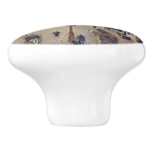 Camille Pissarro - Boulevard Montmartre, morgens Keramikknauf (Seitenansicht)