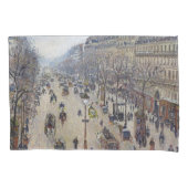 Camille Pissarro - Boulevard Montmartre, morgens Kissenbezug (Vorderseite)