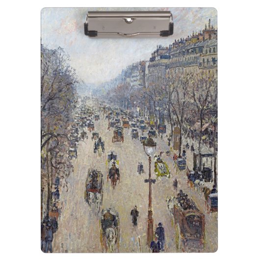 Camille Pissarro - Boulevard Montmartre, morgens Klemmbrett (Vorderseite)