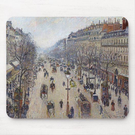Camille Pissarro - Boulevard Montmartre, morgens Mousepad (Vorne)