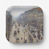 Camille Pissarro - Boulevard Montmartre, morgens Pappteller (Vorderseite)