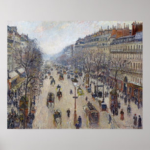 Camille Pissarro - Boulevard Montmartre, morgens Poster