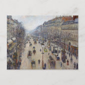 Camille Pissarro - Boulevard Montmartre, morgens Postkarte (Vorderseite)