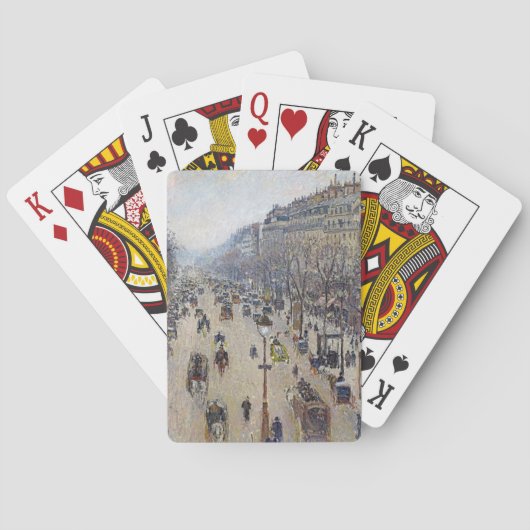 Camille Pissarro - Boulevard Montmartre, morgens Spielkarten (Rückseite)