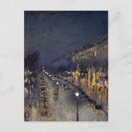 Camille Pissarro Boulevard Montmartre Postkarte (Vorderseite)