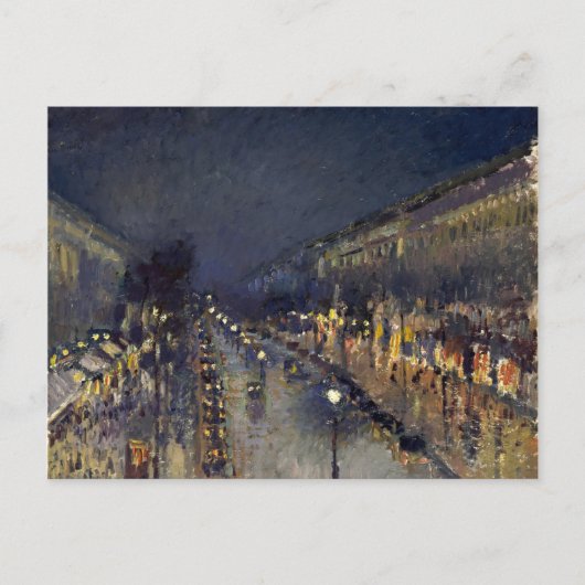 Camille Pissarro Boulevard Montmartre Postkarte (Vorderseite)