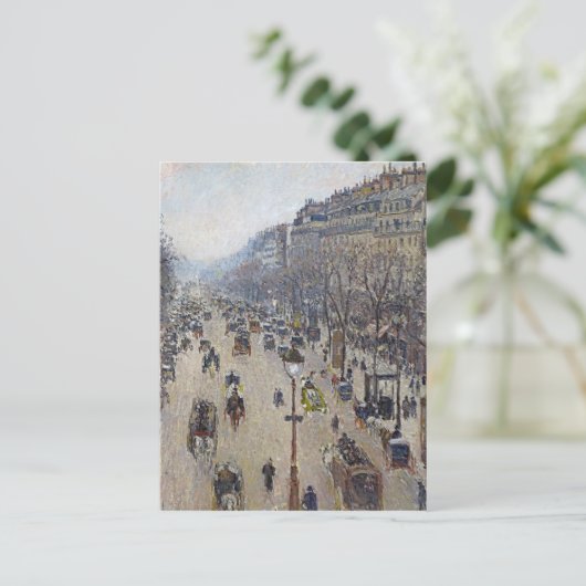 Camille Pissarro - Boulevard Montmartre Postkarte (Stehend Vorderseite)