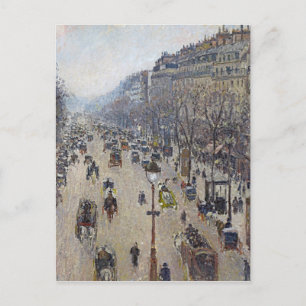 Camille Pissarro - Boulevard Montmartre Postkarte